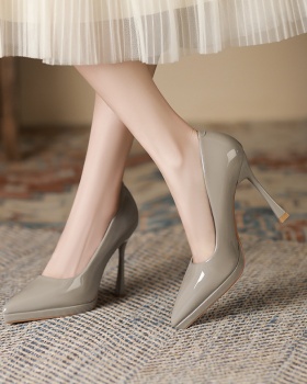 Pointed high-heeled shoes platform for women