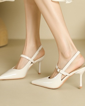 Pointed low sandals temperament high-heeled shoes for women