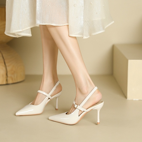 Pointed low sandals temperament high-heeled shoes for women