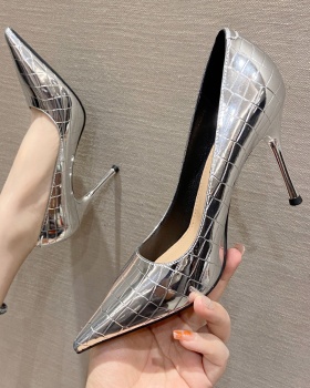 Banquet high-heeled shoes patent leather shoes for women