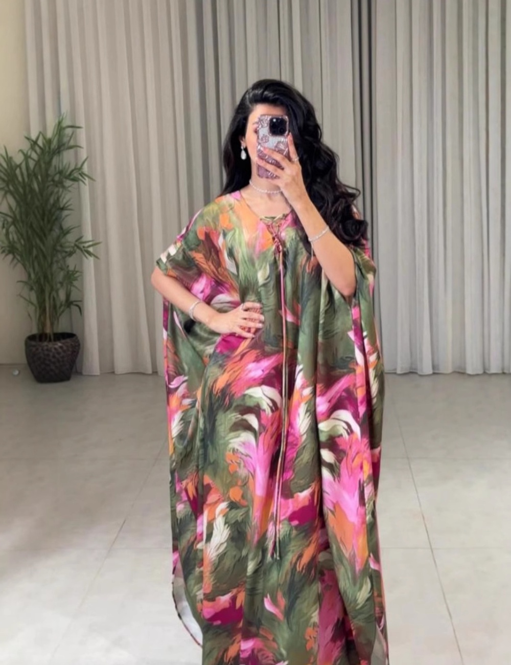 Printing robe spring and summer evening dress