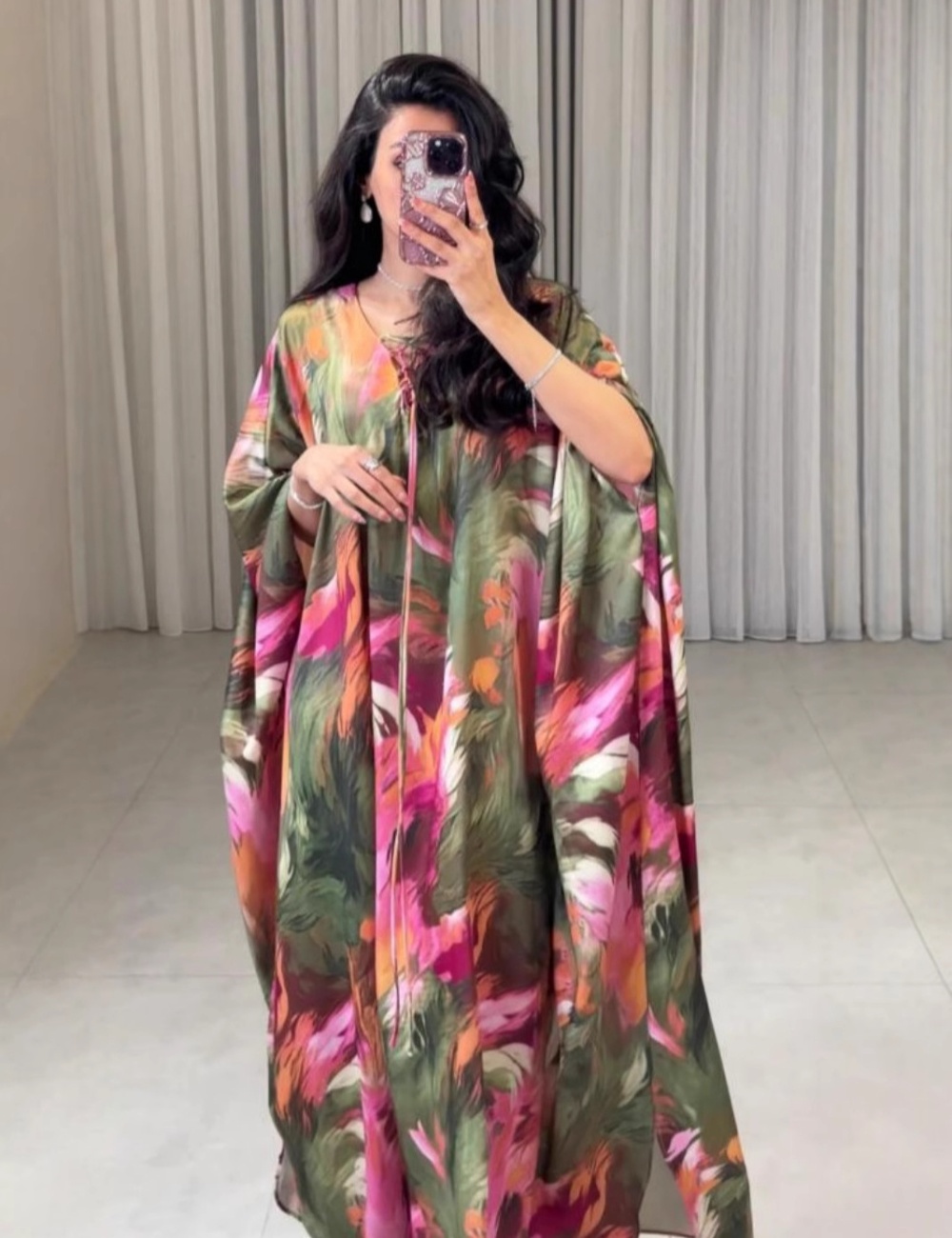 Printing robe spring and summer evening dress