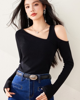 Sexy bottoming shirt long sleeve tops for women