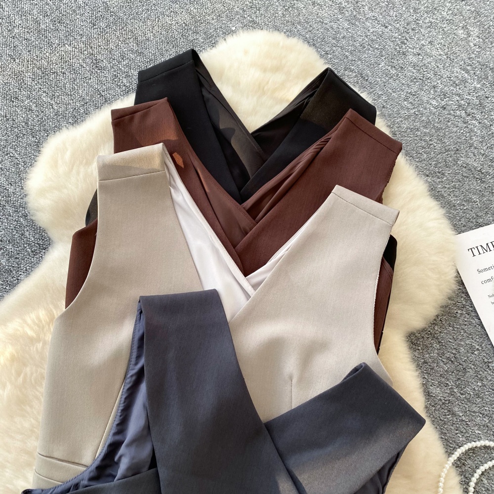 Spring Korean style waistcoat sleeveless coat for women