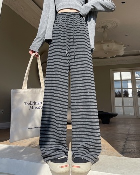 Drape straight wide leg pants loose pants for women