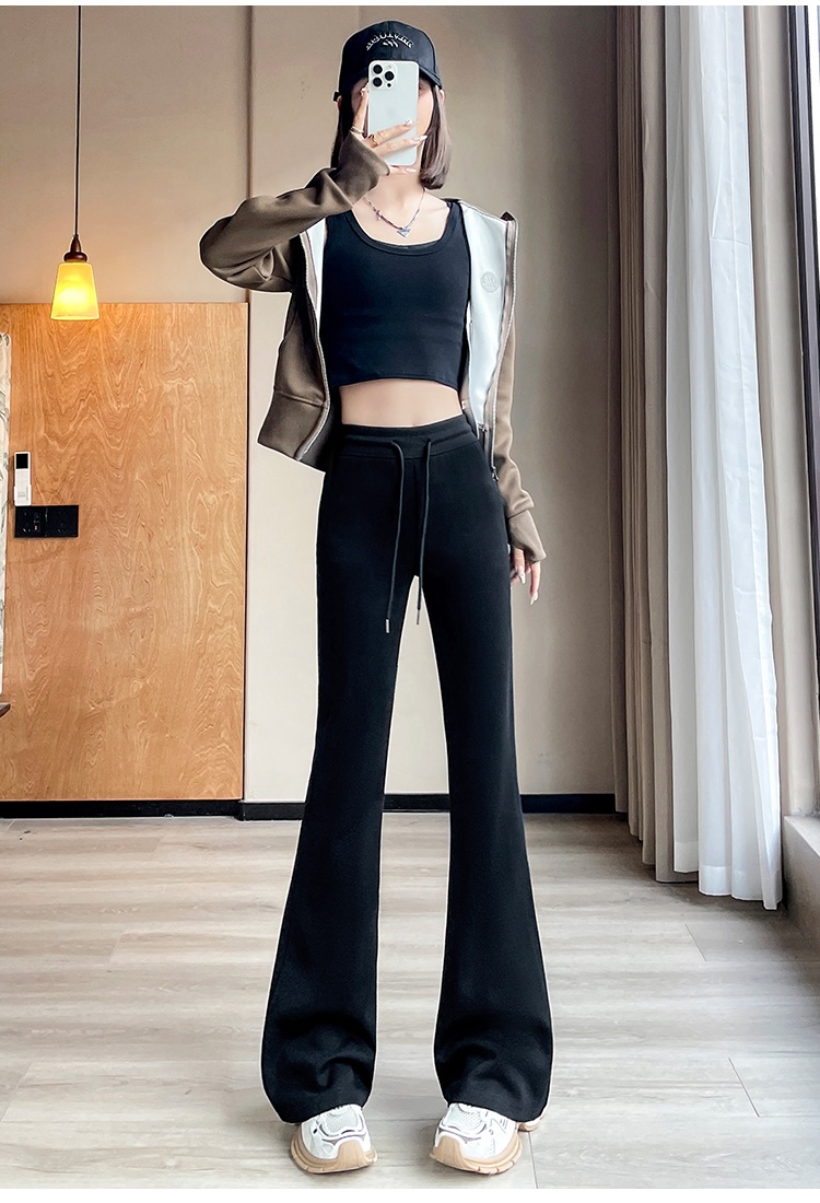 Low-waist yoga wide leg pants spring sweatpants for women