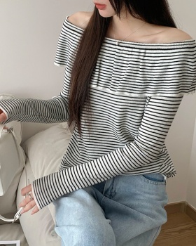 Red was white wool sweater spring knitted tops