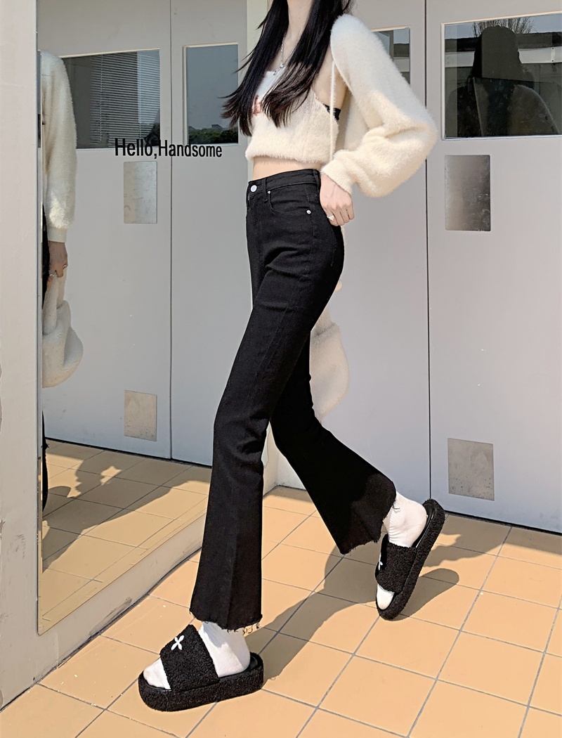 Autumn and winter jeans flare pants for women