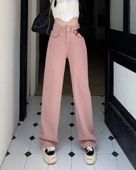 High waist spring mopping Korean style wide leg long pants