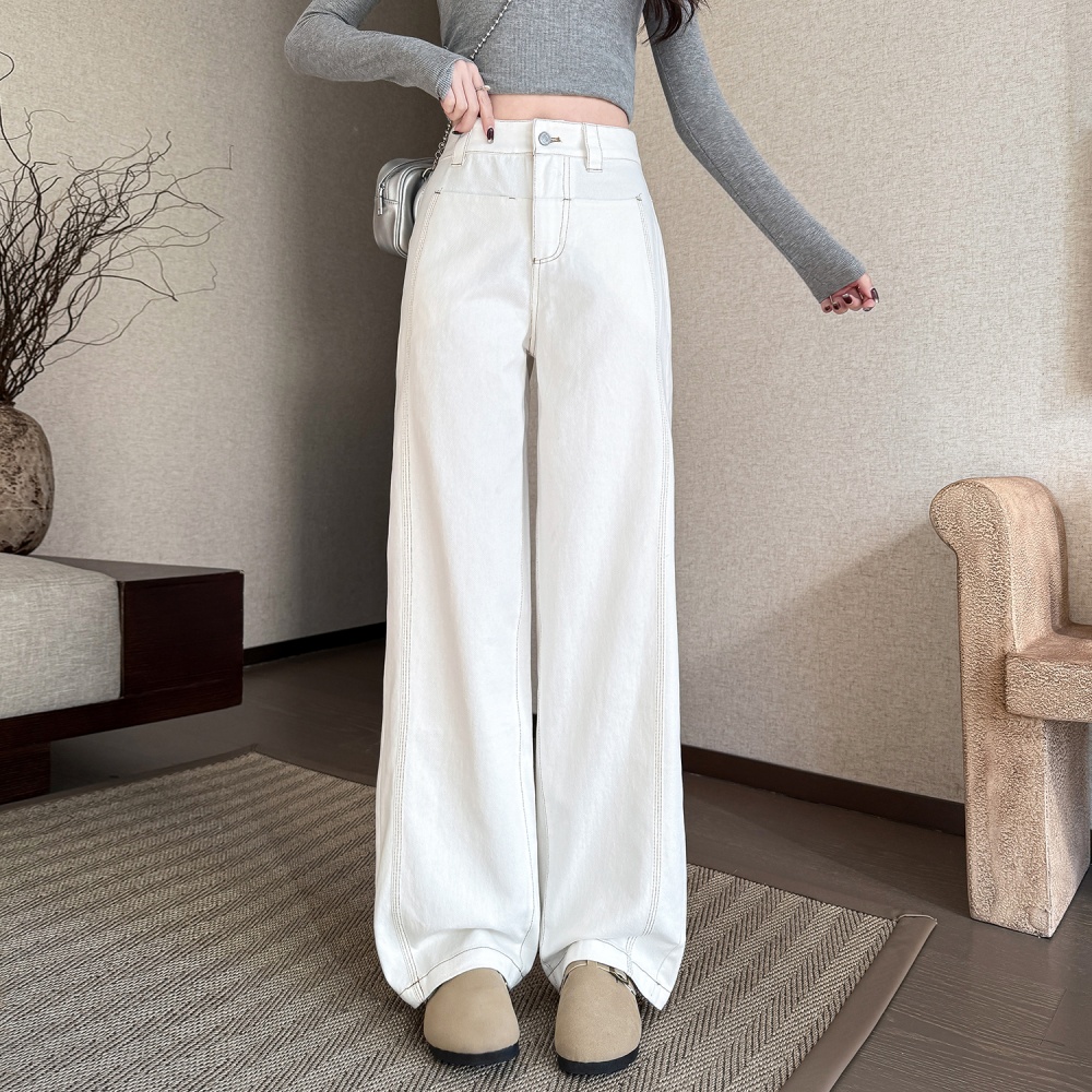 Straight pants spring and autumn jeans for women