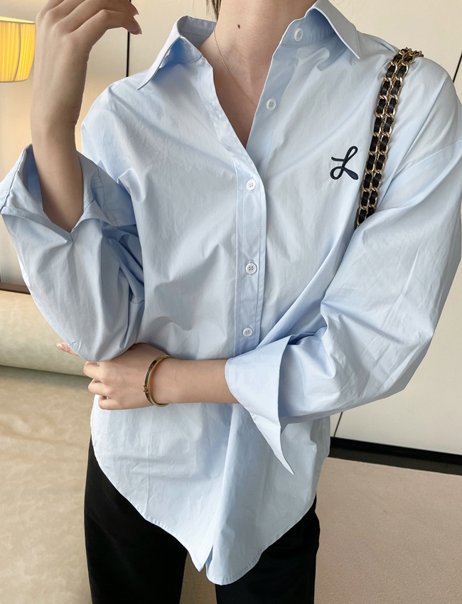 Loose all-match profession spring long sleeve shirt