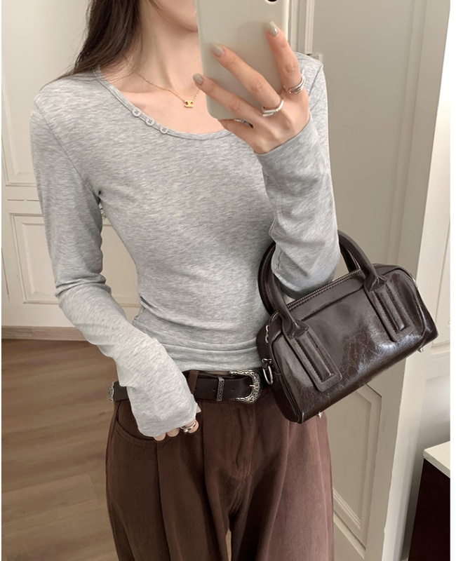 Long sleeve T-shirt bottoming shirt for women