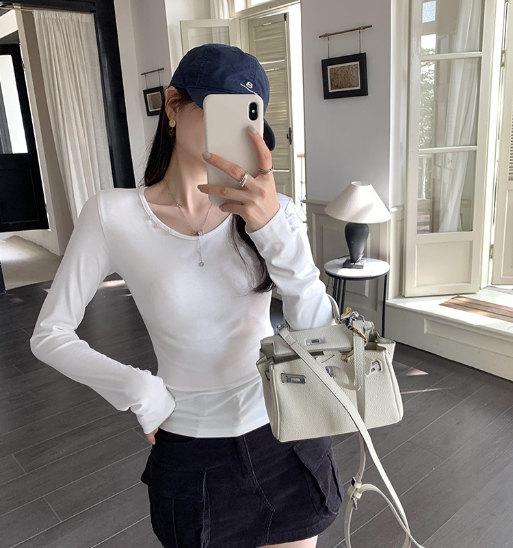 Long sleeve T-shirt bottoming shirt for women