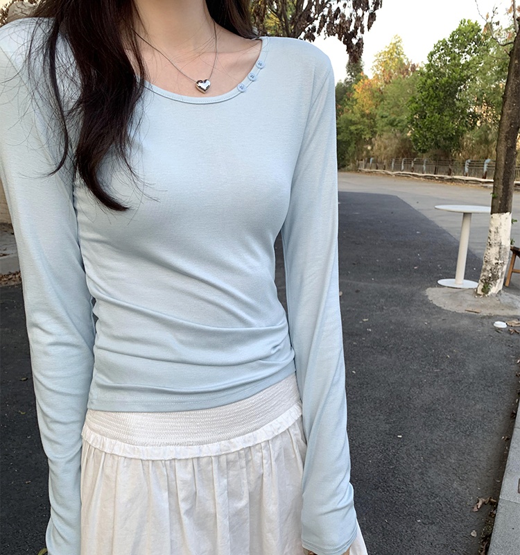 Long sleeve T-shirt bottoming shirt for women