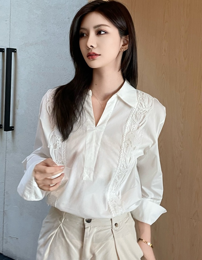 Unique France style small shirt temperament shirt for women