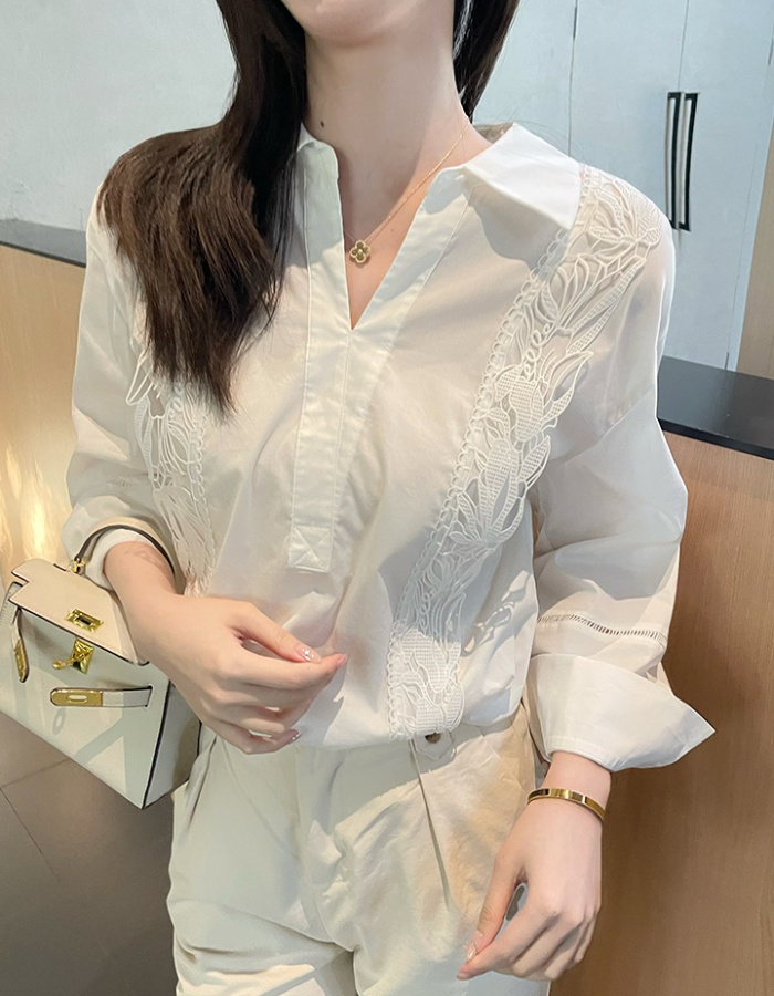 Unique France style small shirt temperament shirt for women