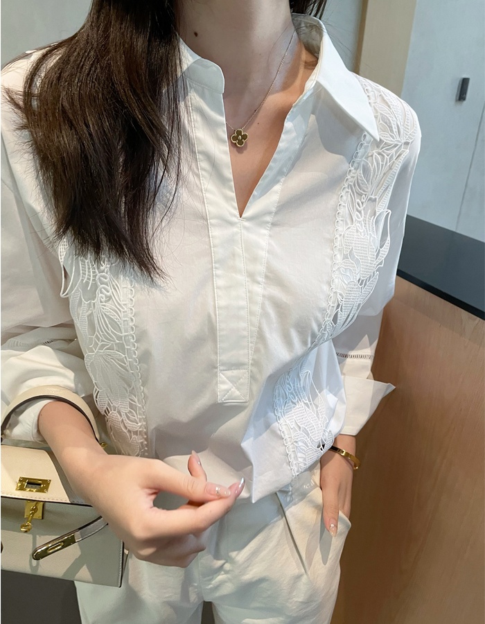 Unique France style small shirt temperament shirt for women