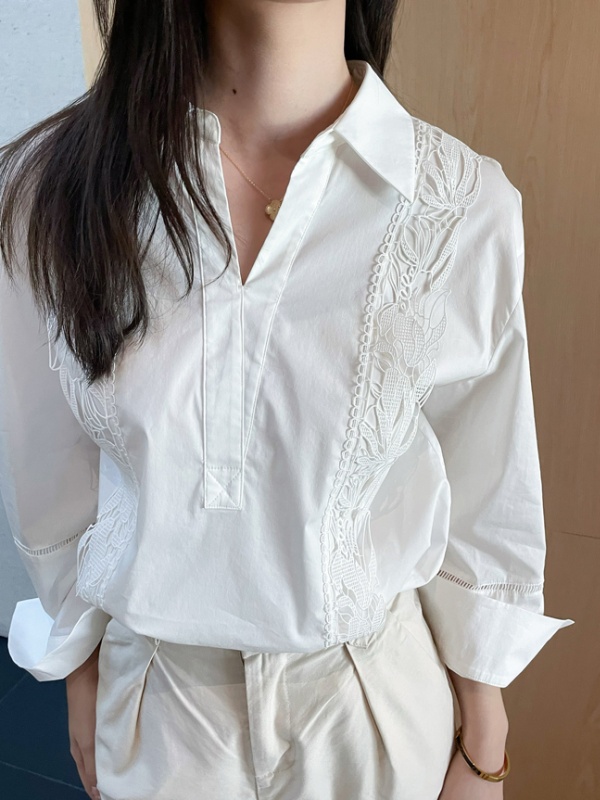 Unique France style small shirt temperament shirt for women