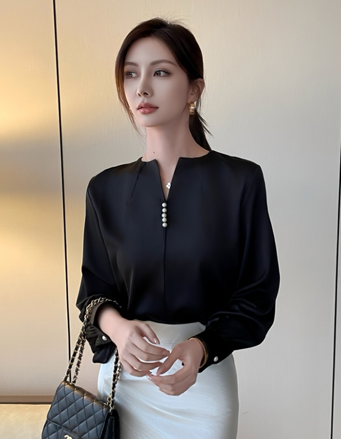 Commuting long sleeve shirt Casual tops for women