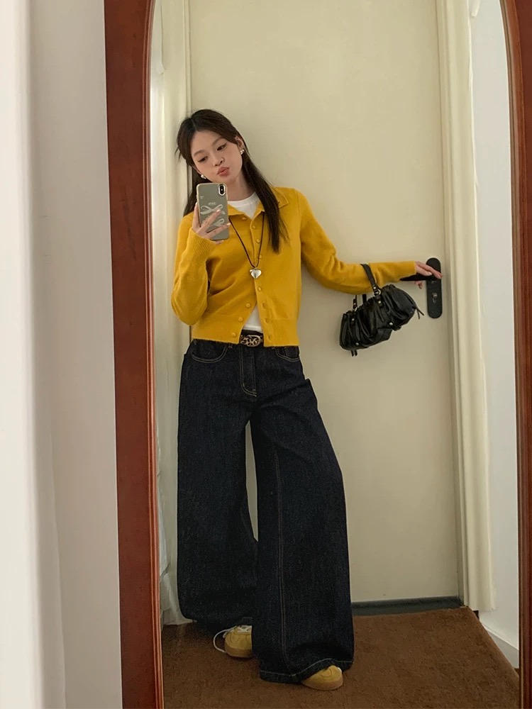 Mopping loose pants straight spring wide leg pants