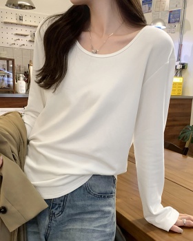 Plus velvet T-shirt long sleeve bottoming shirt for women