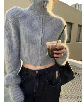 Long sleeve sweater short tops for women