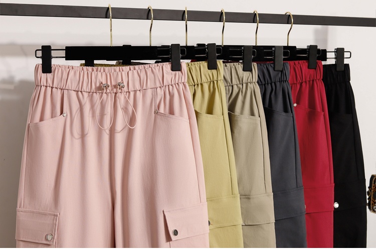 Slim wear casual pants wide leg straight work pants for women