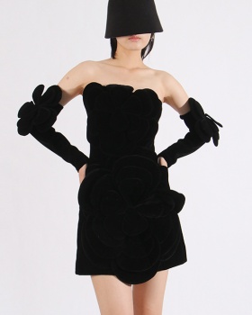 Ladies T-back stereoscopic dress for women