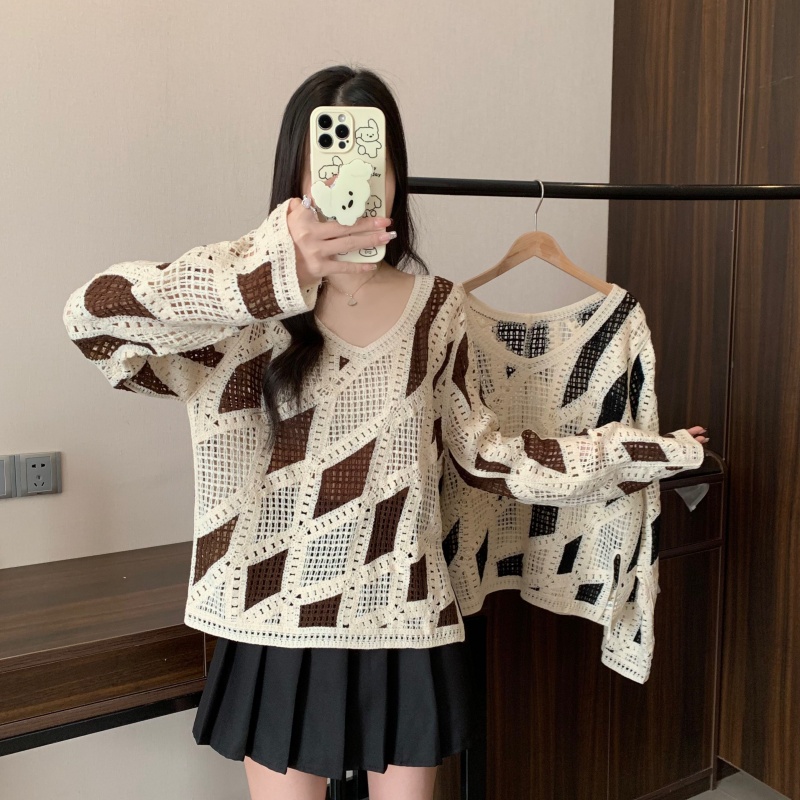 Spring lazy pullover Korean style sweater for women