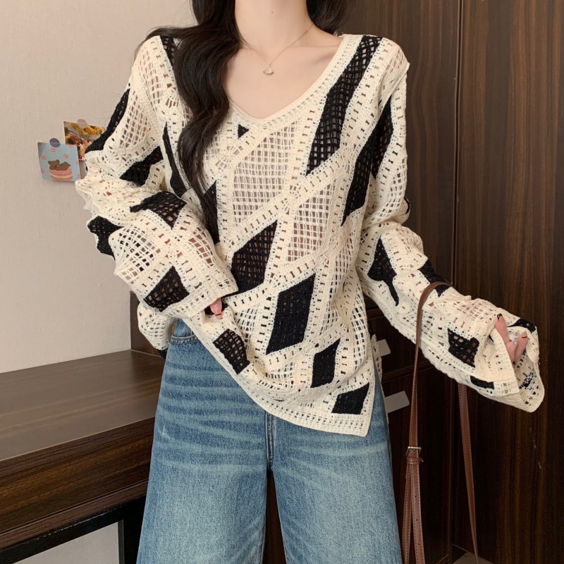 Spring lazy pullover Korean style sweater for women