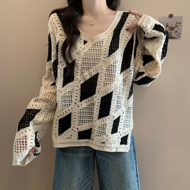 Spring lazy pullover Korean style sweater for women