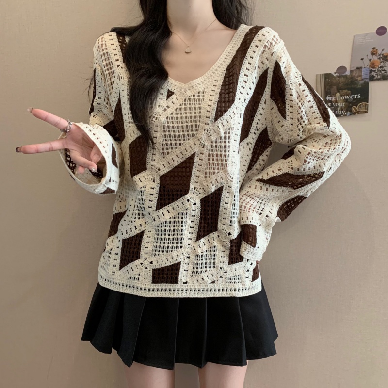 Spring lazy pullover Korean style sweater for women