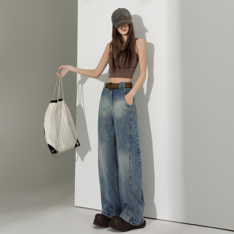 Loose banana pants jeans spring wide leg pants