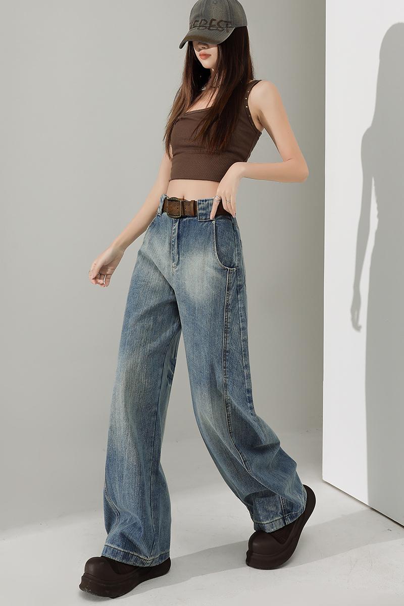 Loose banana pants jeans spring wide leg pants