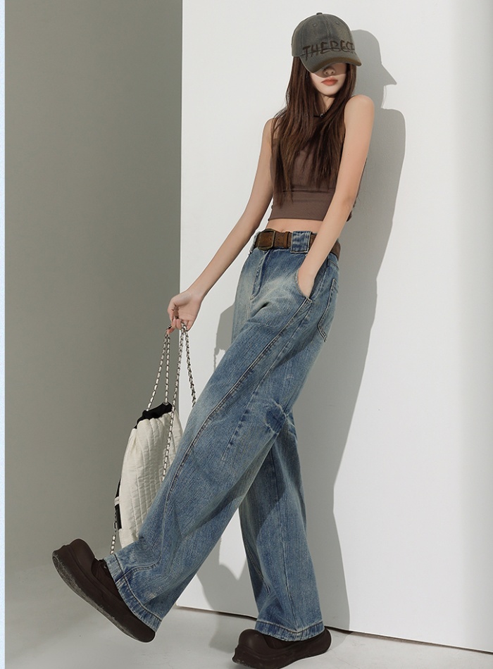 Loose banana pants jeans spring wide leg pants