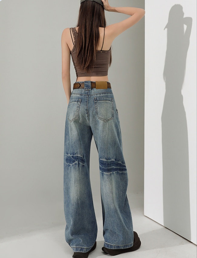 Loose banana pants jeans spring wide leg pants