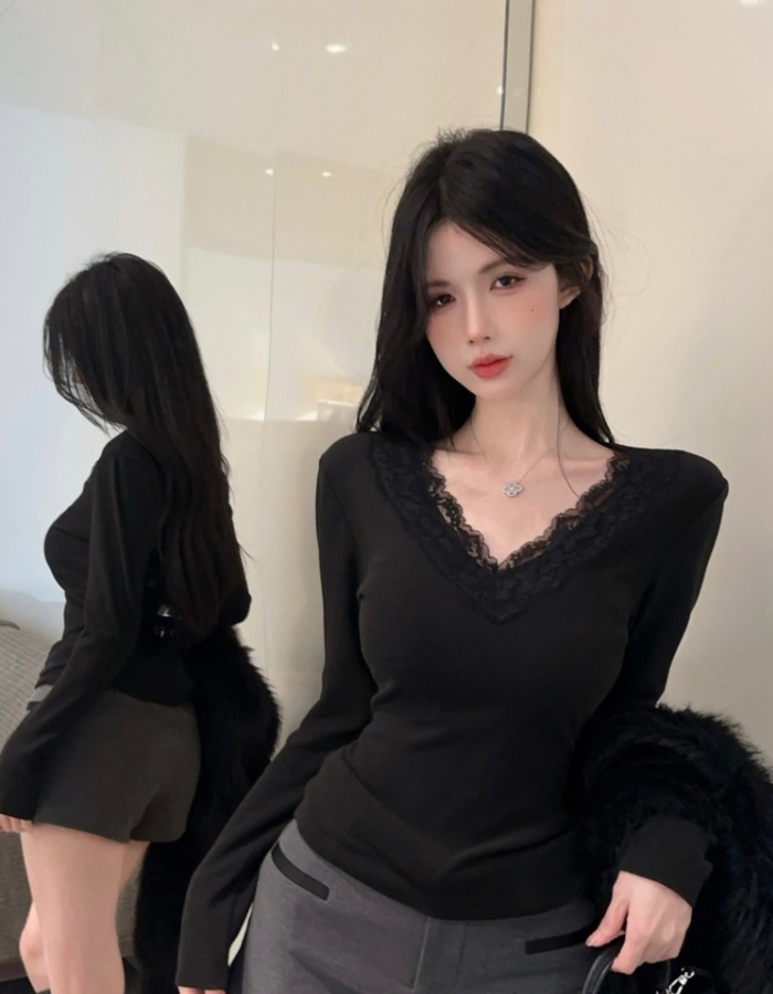 Chanelstyle T-shirt bottoming shirt for women