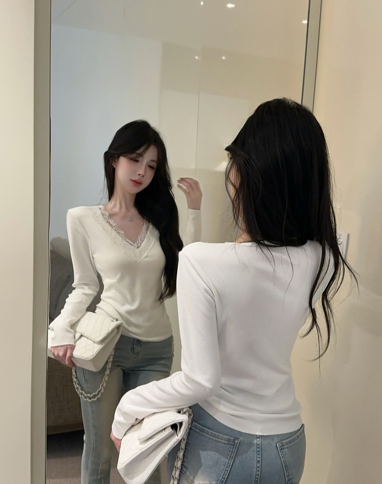 Chanelstyle T-shirt bottoming shirt for women