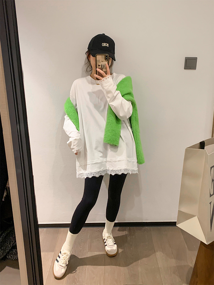 Bottoming T-shirt Korean style tops for women