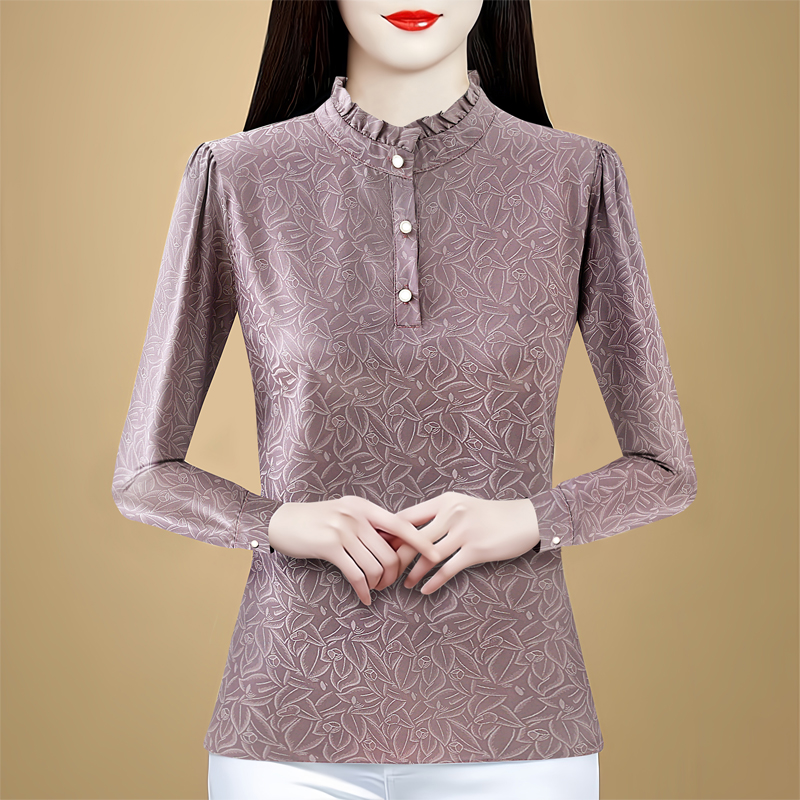 Imitation of silk tops imitation silk shirt for women