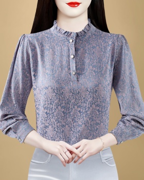 Spring long sleeve temperament shirt for women