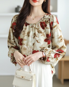 Korean style shirt large yard chiffon shirt for women