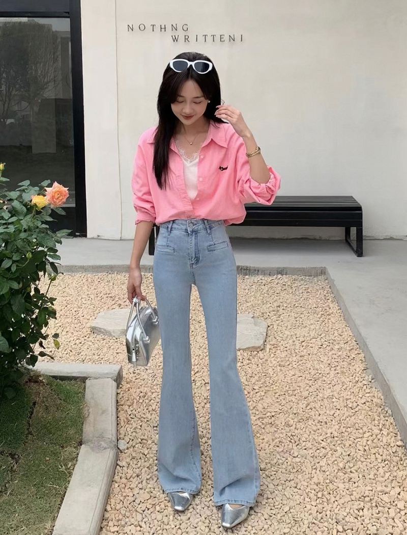 Spring slim long pants Korean style pants for women