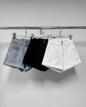 Elasticity spring and summer Korean style short jeans