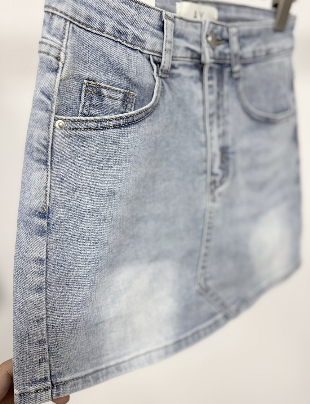 Denim skirt anti emptied short skirt