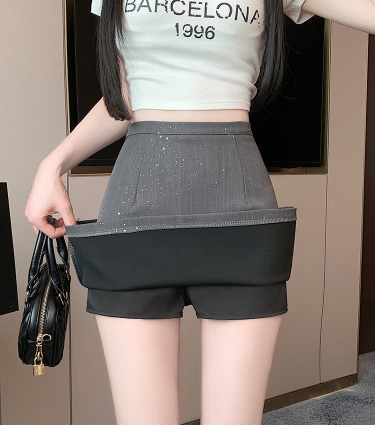 Spring A-line skirt package hip short skirt for women