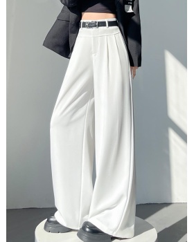 Casual high waist wide leg pants loose business suit