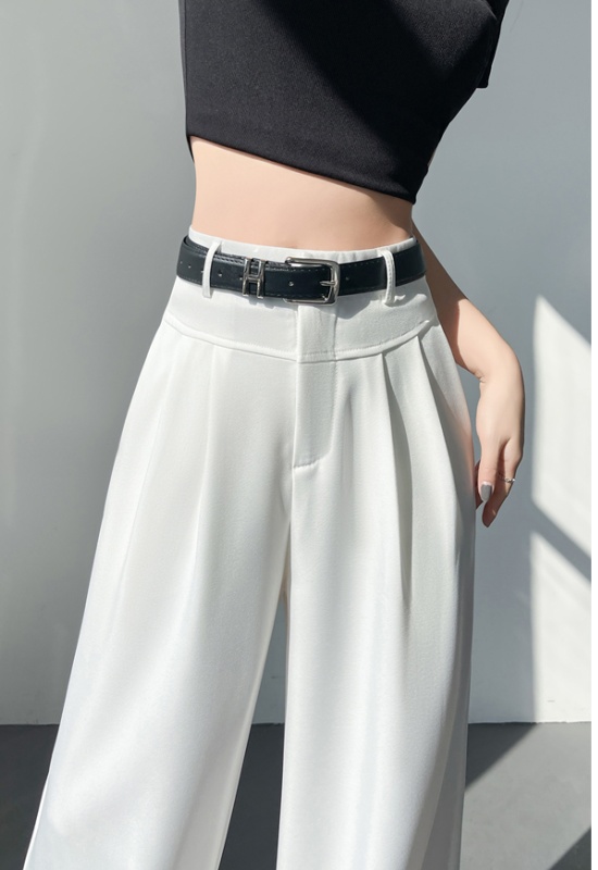 Casual high waist wide leg pants loose business suit