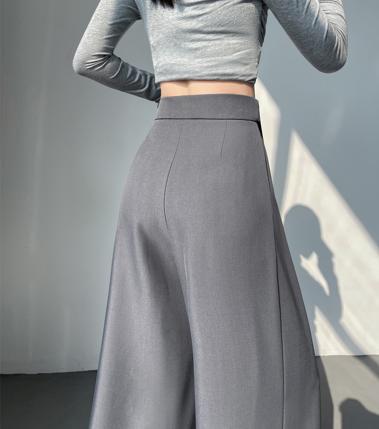 Mopping bandage pants straight wide leg pants for women