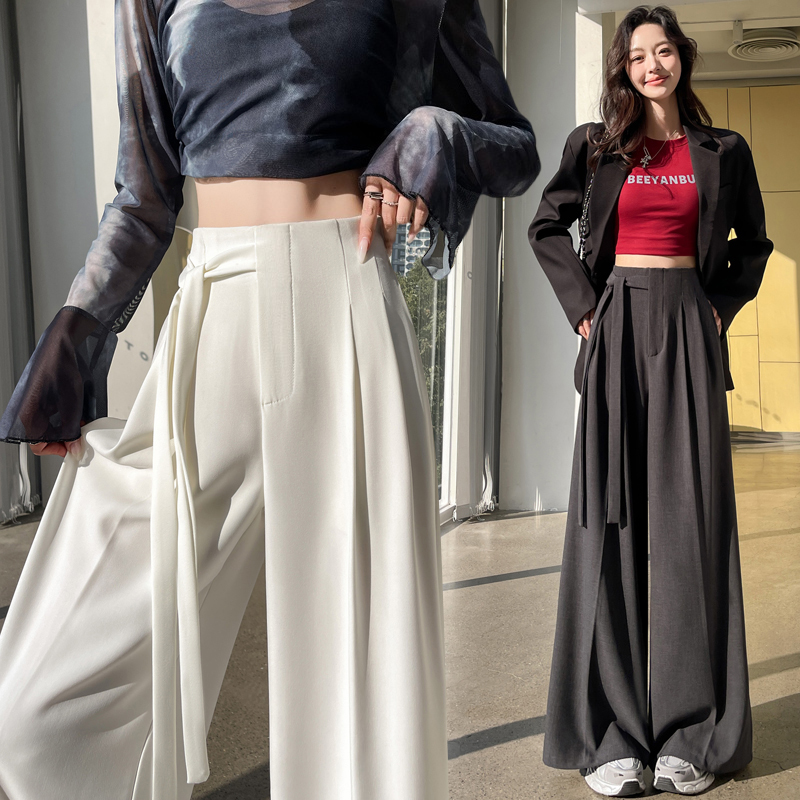 Spring slim business suit drape loose pants for women